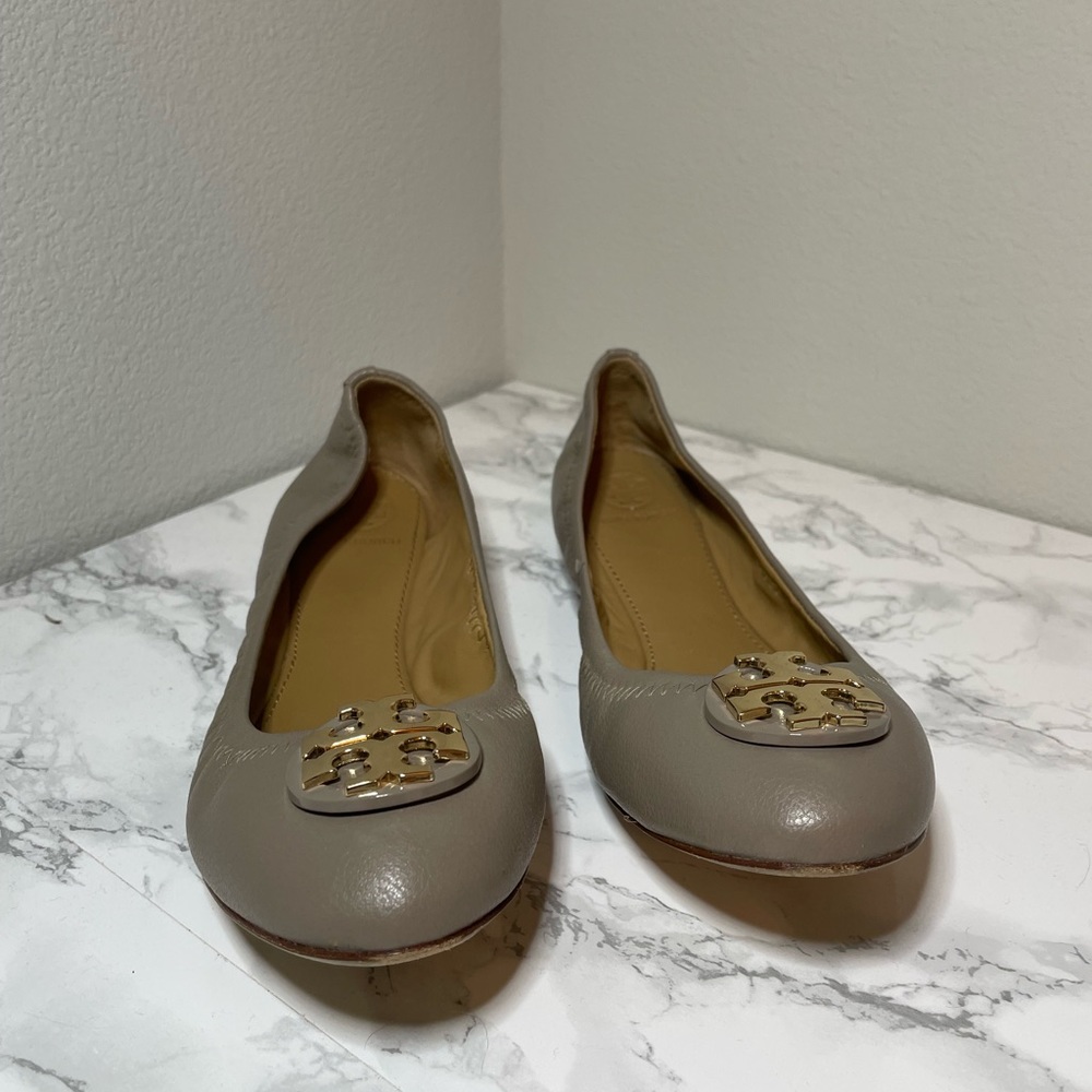Tory Burch Claire Scrunch Back Ballet Flat